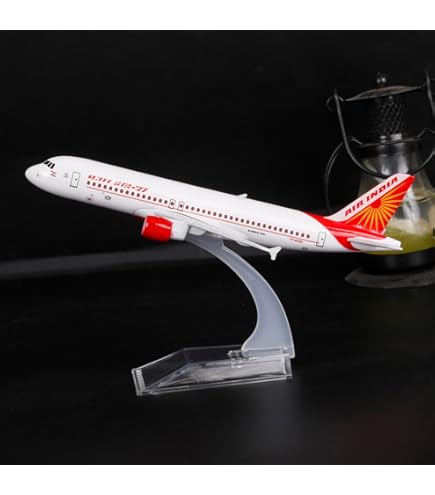 SHINRAI Art White Jumbo 747 Air India Plane Toys for Kids (Color